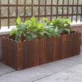 sun exposed durable 100*33*30/40mm wooden planter flowers Pot